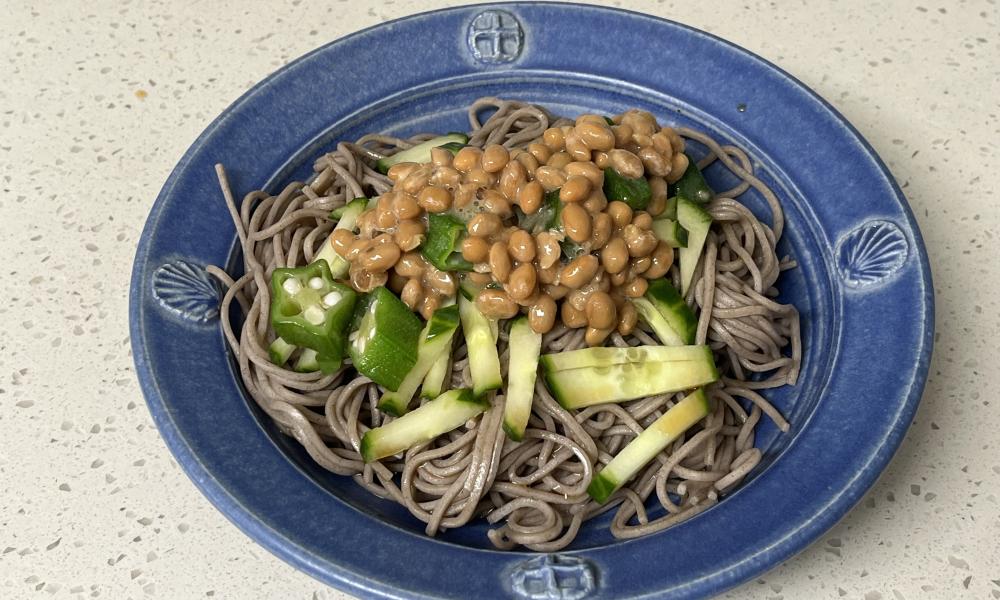 冷やし納豆そば