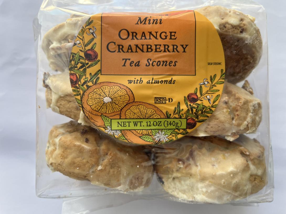 Mini Orange Cranberry Tea Scones